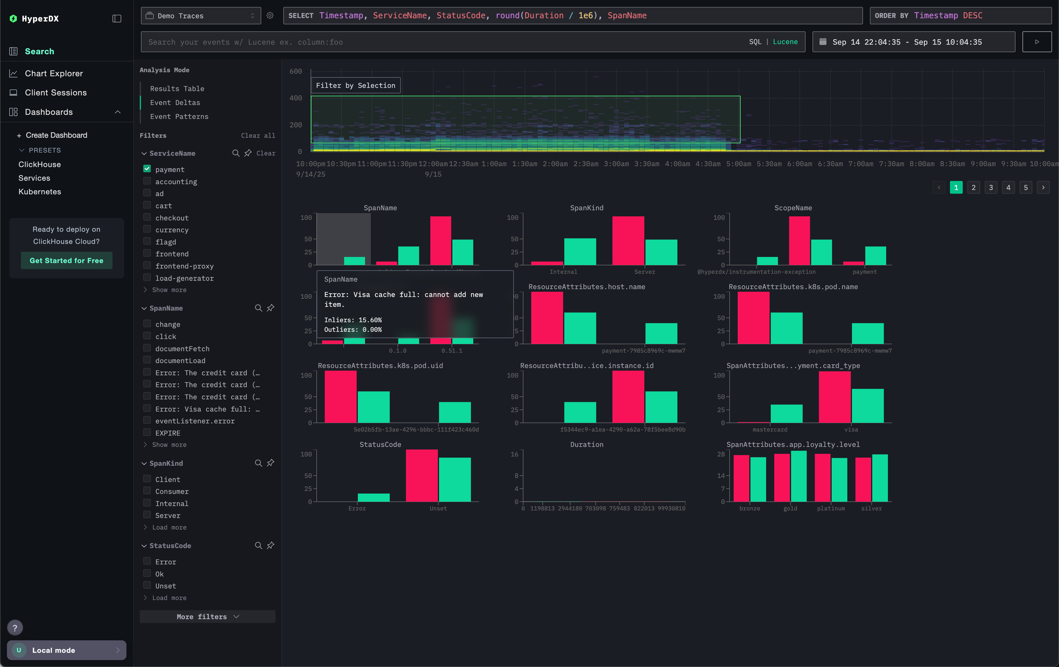 Проблема в Event Deltas